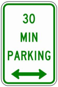 30 MIN PARKING (NYP2-1) sign artwork