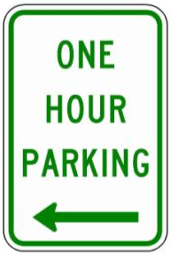 ONE HOUR PARKING (NYP2-2) sign artwork
