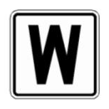 W (NYR5-4AP) sign artwork